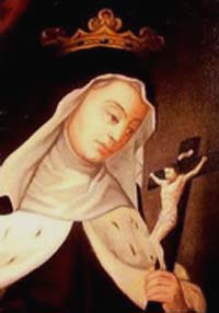 Frances d'Ambois in the habit of a Carmelite nun